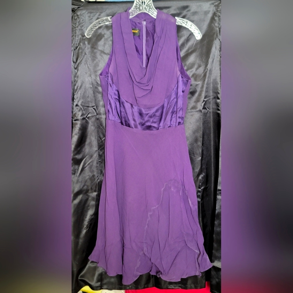 Purple Silk Dress